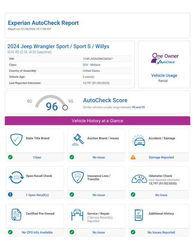 2024 Jeep Wrangler Sport S