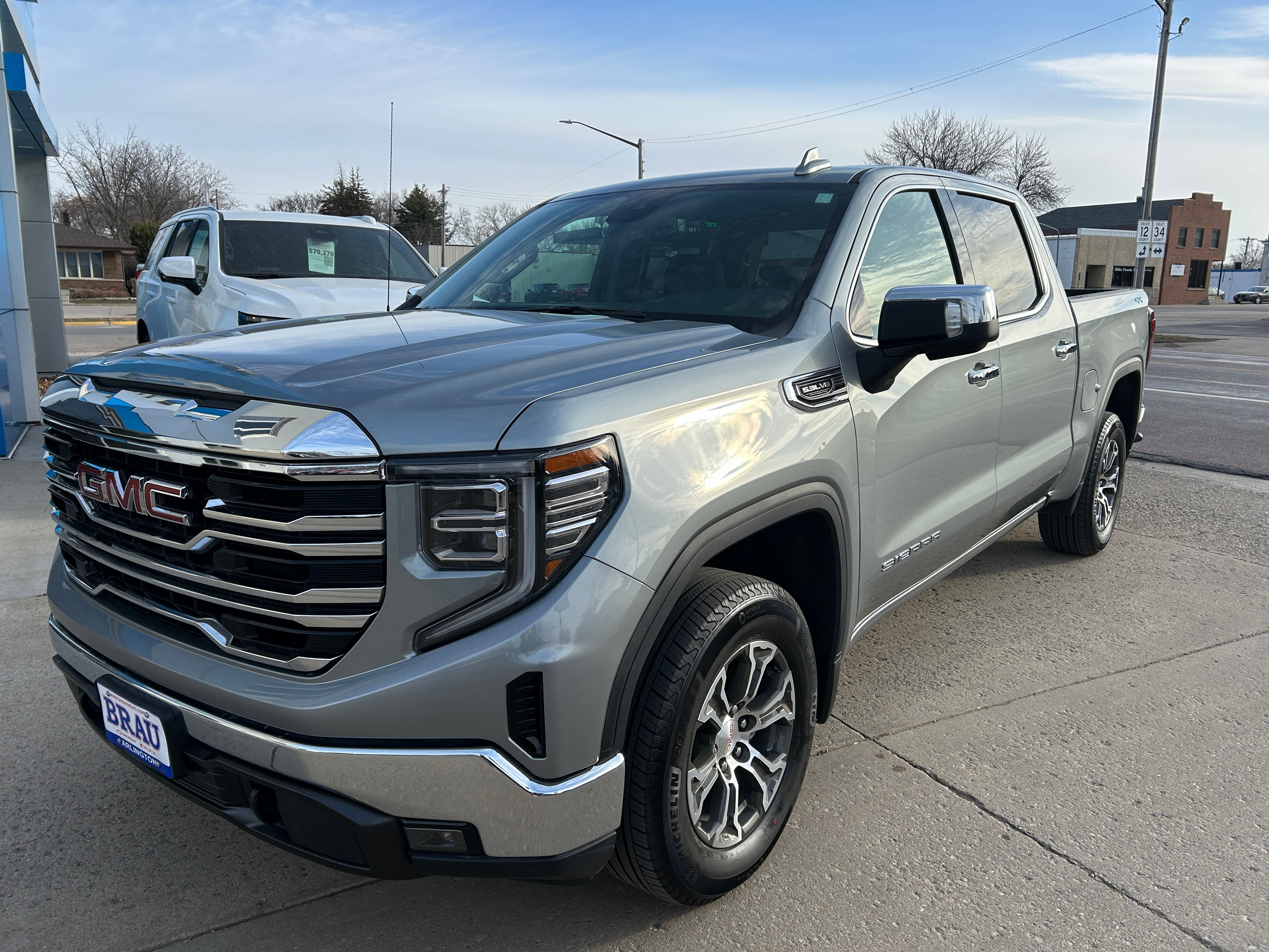 Used 2026 GMC Sierra 1500 SLT with VIN 1GTUUDED9TZ130920 for sale in Arlington, Minnesota