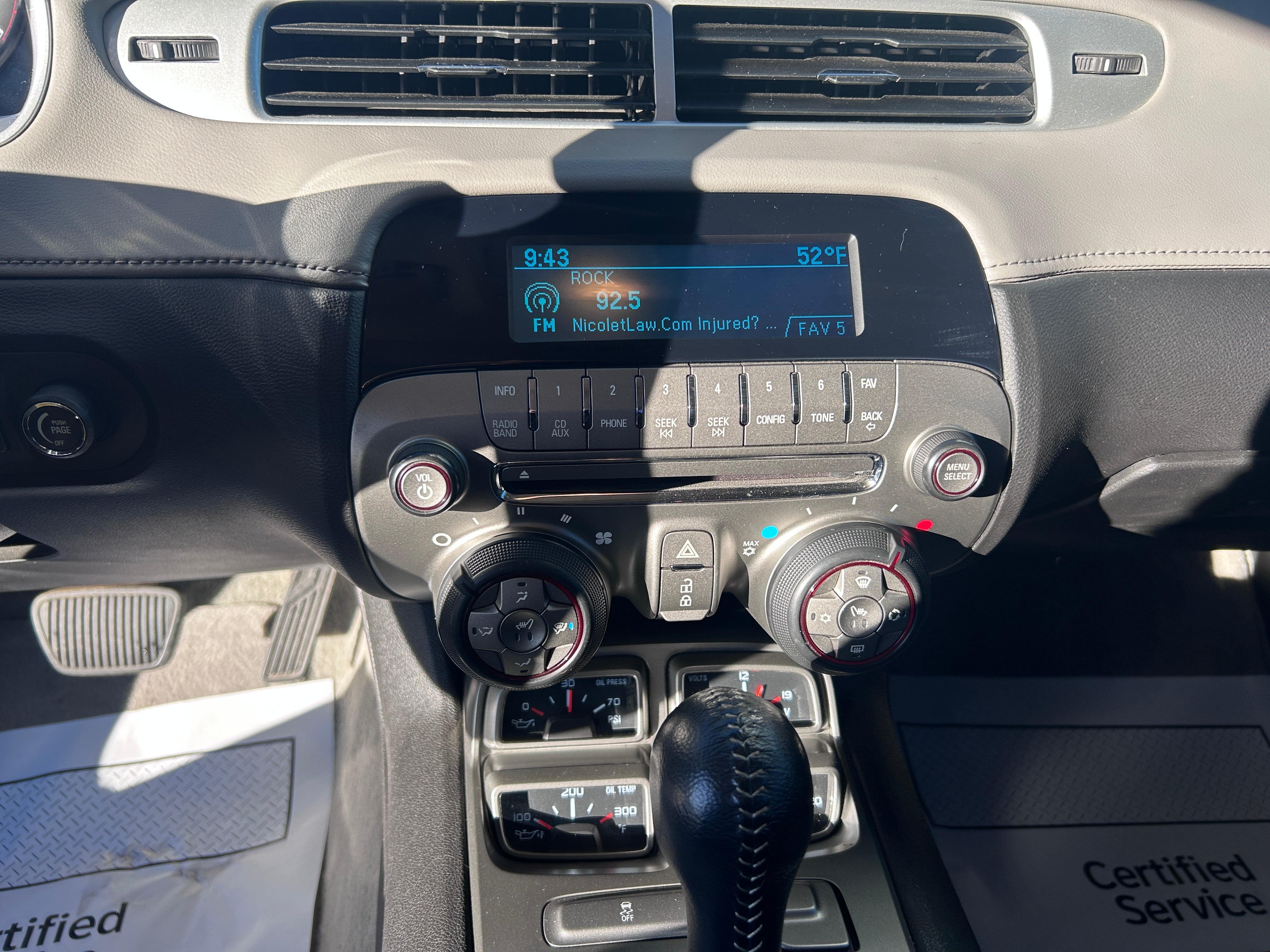 2012 Chevrolet Camaro 2LT