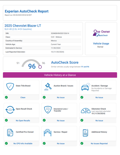 2025 Chevrolet Blazer 2LT