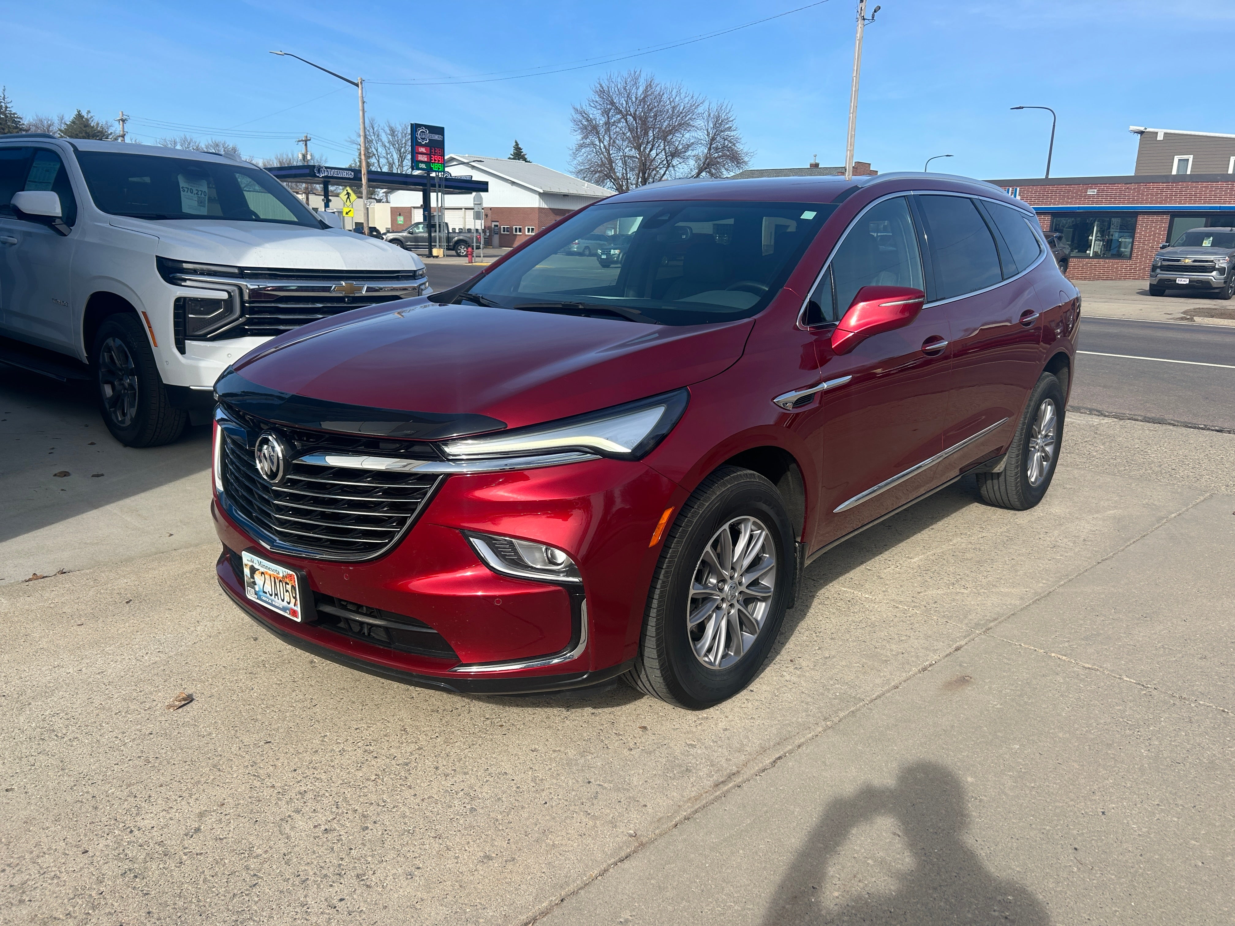 Used 2023 Buick Enclave Essence with VIN 5GAEVAKW4PJ121361 for sale in Arlington, Minnesota