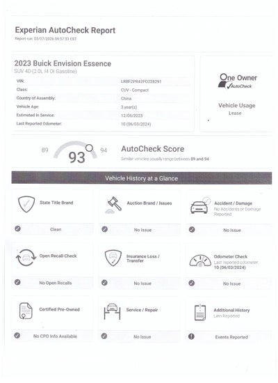 2023 Buick Envision Essence